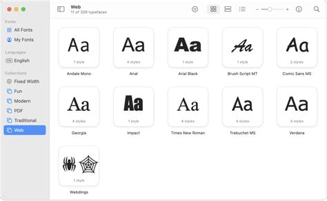 Create And Manage Font Collections And Libraries In Font Book On Mac