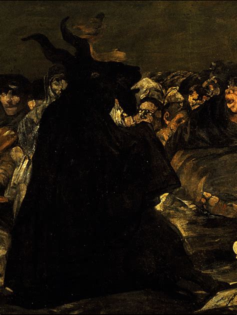 Francisco De Goya Witches Sabbath Detail1821 1823