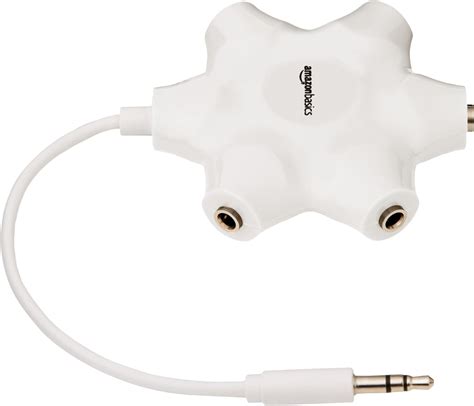 Amazonbasics Répartiteur Audio 5 Casques Blanc Amazonfr High Tech