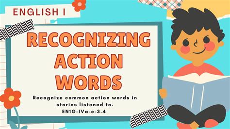 English 1 Recognizing Action Words Youtube