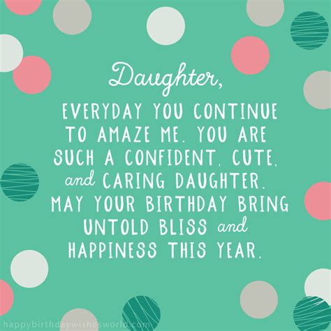 A Birthday Wish For Your Amazing Daughters Birthday Birthday Quotes