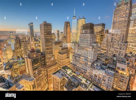Distrito Financiero De Manhattan Nueva York Fotograf As E Im Genes De