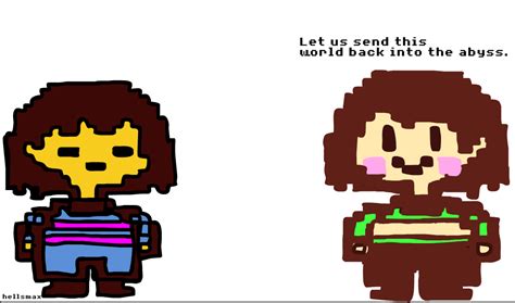 Undertale is an indie rpg created by developer toby fox about a child, who falls into an underworld filled with monsters. Undertale - Frisk and Chara by hellsmax on Newgrounds