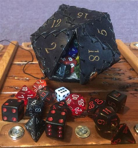 Dice Bag Etsy Dice Bag Leather Accessories Diy Crafts