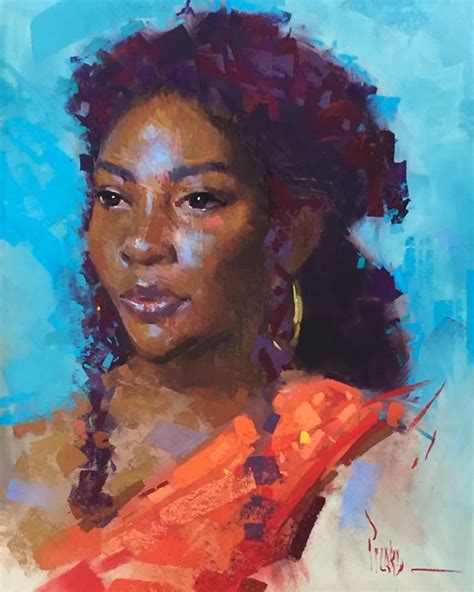 Alain J Picard Female Art Pastel Portraits Black Women Art