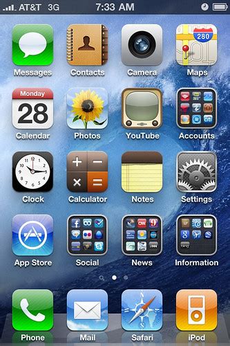 Iphone 4 Home Screen Iphone 4 Screen Capture See The