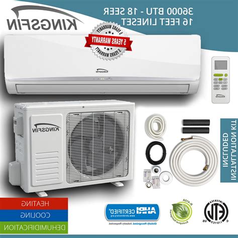 It uses whisper technology so that the noise level remains low, even at maximum levels. KINGSFIN Mini Split Ductless Air Conditioner/Heat Pump 36000