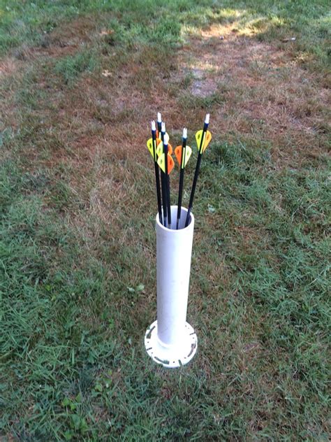 Some archery targets need a stand allowing you to make comfortable shots. PVC arrow Holder | Archery target, Diy archery target, Archery