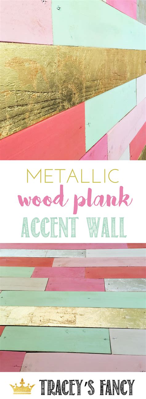 Custom Metallic Wood Plank Wall By Home Decor Ideas In 2019 Little