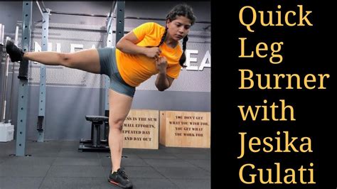 Quick Leg Burner Leg Workout With Jesika Gulati YouTube