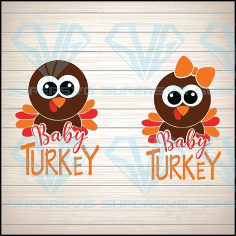 Thanksgiving Svg Turkey Svg Baby Turkey Svg Cut File