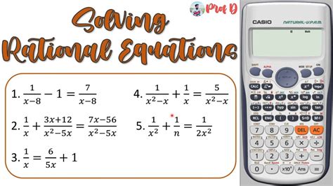 Solving Rational Equations Calculator Techniques General