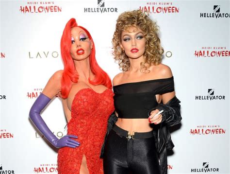 What will she think of next?getty images. Heidi Klum's Jessica Rabbit Halloween Costume Is Pretty ...
