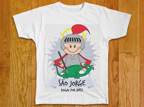 Camiseta Religiosa São Jorge Elo7 Produtos Especiais