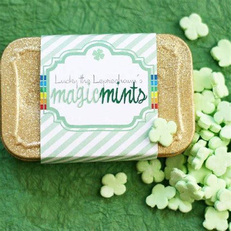 Spice Up A Used Mint Tin With Glitter And This Free Printable Then Use