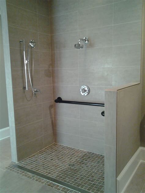 Handicap Accessible Shower W Custom Grab Bars ~ Great Pin For Oahu Architectural Desig