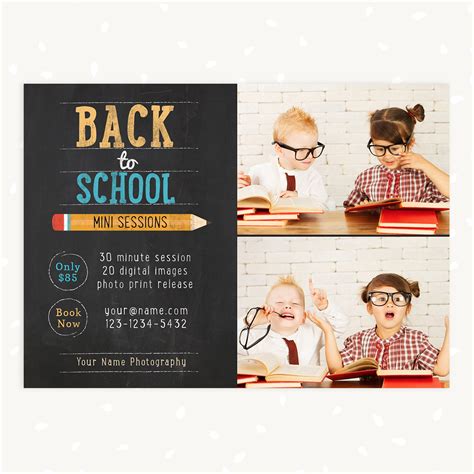 Back To School Mini Sessions Template Strawberry Kit