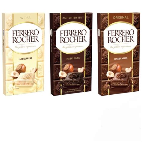 Ferrero Rocher White Dark Hazelnut Tablet 90g Shopee Malaysia