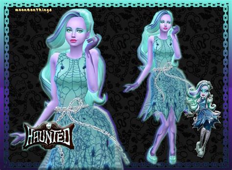 mh haunted twyla mooneonnature sims 4 characters sims halloween costume sims