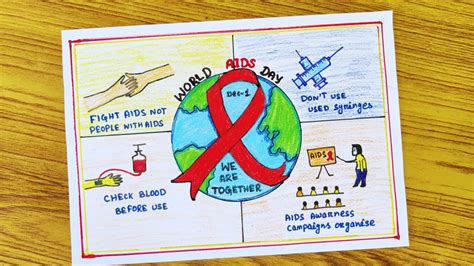 World Aids Day Drawing World Aids Day Poster Drawing Easy Drawing On