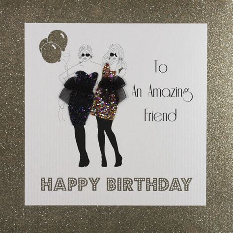 To An Amazing Friend Large Handmade Birthday Card GA Tilt Art