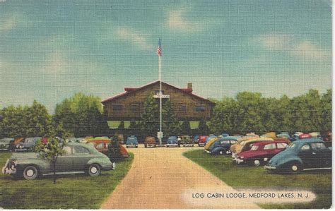 184 listings for sale in the blue ridge mountains: Photo_Postcard_Log Cabin Lodge w flag Medford Lakes, NJ ...