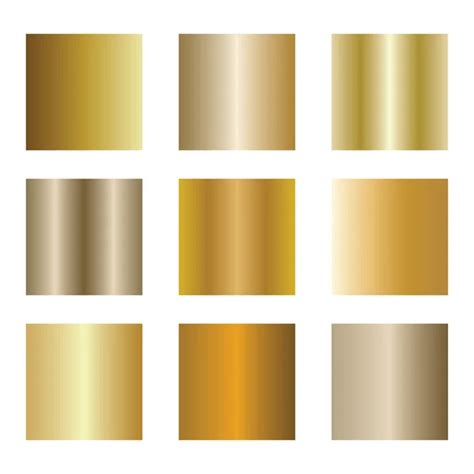 Gold Gradient Palette Swatches Vector Stock Vector Image By ©inides