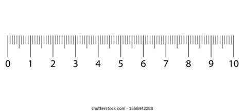 Original Centimeter Ruler Measuring Tool Graduation Stock Vector