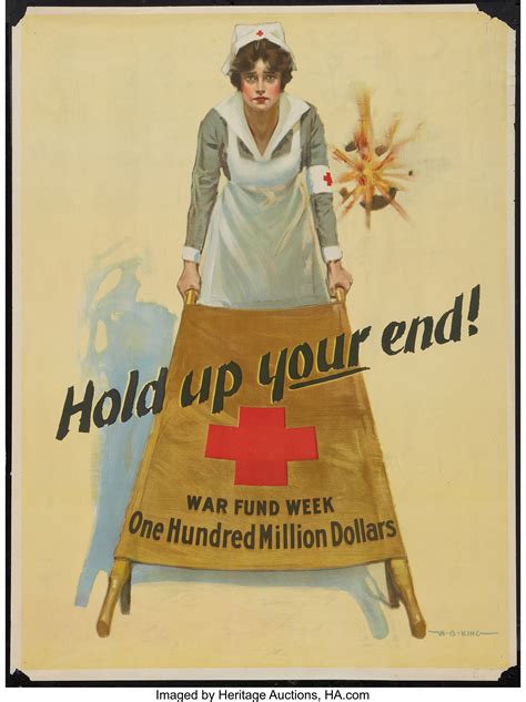 World War I Propaganda Poster Red Cross 1917 Poster 20 25 X Lot 51569 Heritage Auctions