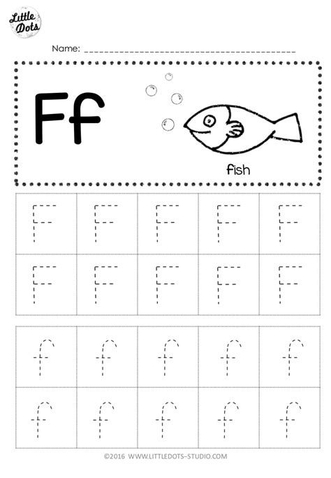 The following free printable preschool worksheets give children the opportunity to hear a variety of sounds. Free Letter F Tracing Worksheets | Little Dots Education | Preschool Printables and Activities