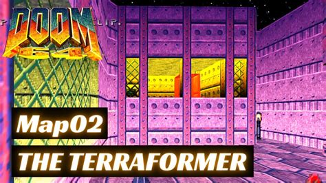 Doom 64 100 Walkthrough Map02 The Terraformer Youtube