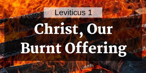 Leviticus 1 Christ Our Burnt Offering South Franklin Church Of Christ