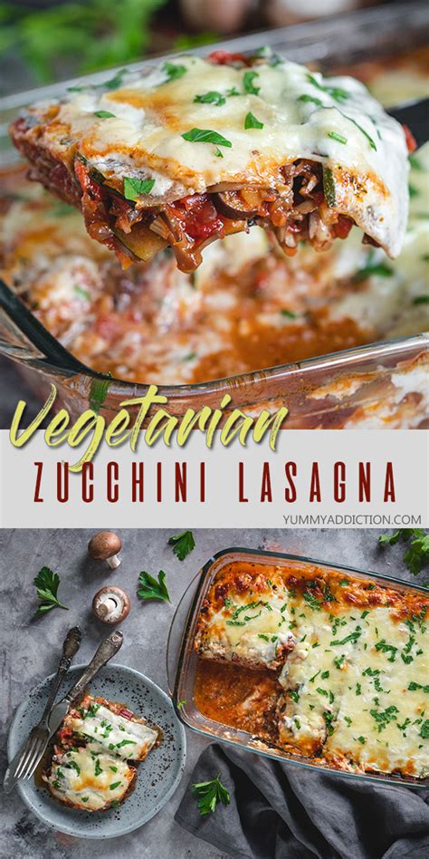 Vegetarian Zucchini Lasagna W Mushroom Bolognese