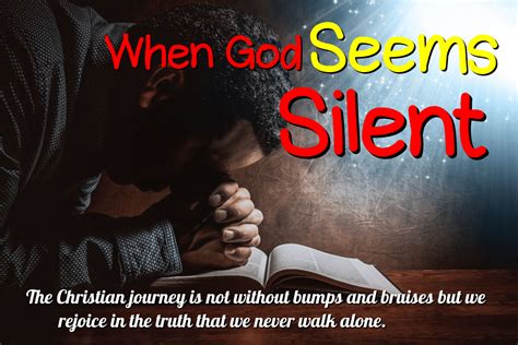 When God Seems Silent The Fount Spring