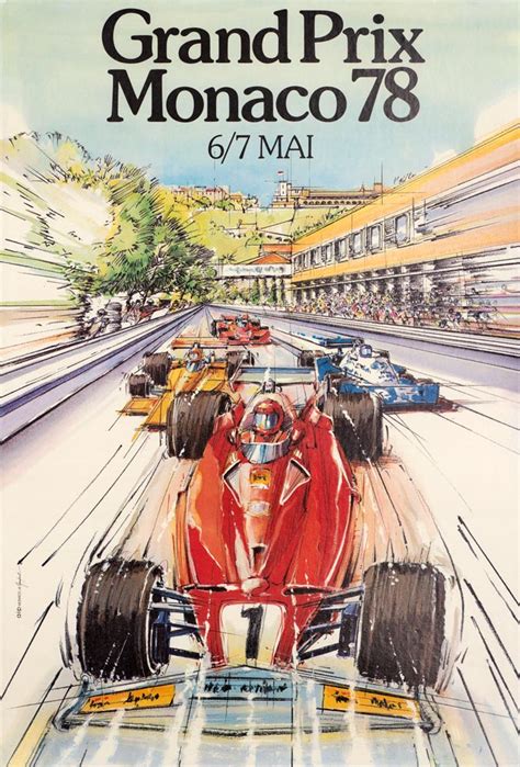 Race highlights dhl f1 classics. Vintage Car Poster, Vintage Automobile Poster