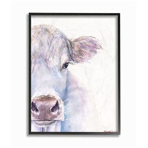 Large Cow Head Watercolor Framed Art Print From Kirklands Painting