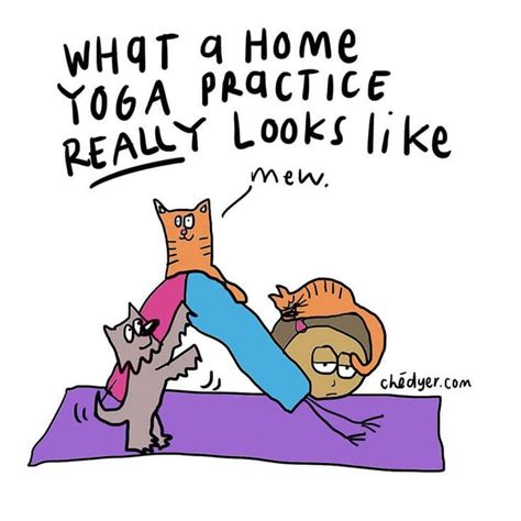 Yogaathome Yoga Funny Funny Yoga Memes Yoga Jokes