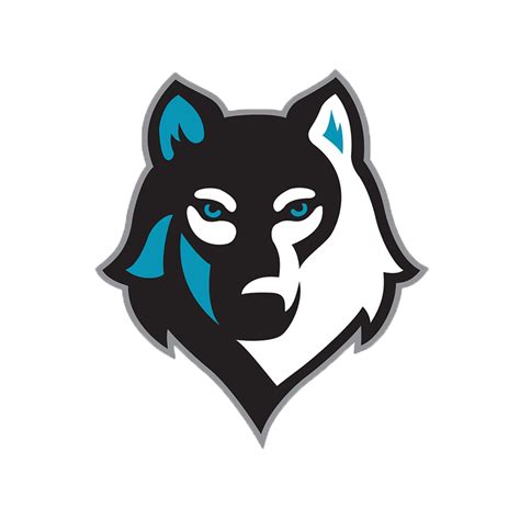 Wolf Head E Sports Logo Gaming Mascot Head Vector Emblem Png And