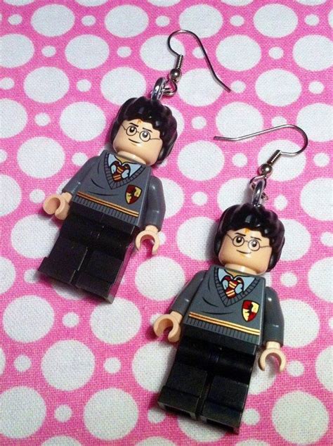 Lego Harry Potter Minifig Dangle Earrings By Korpsecrafts On Etsy Lego