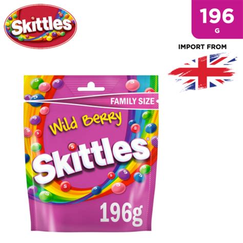 Buy Skittles Wild Berry Flavoured Candy 196 G توصيل