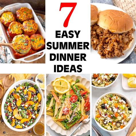 7 Easy Summer Dinner Ideas Retro Recipe Box