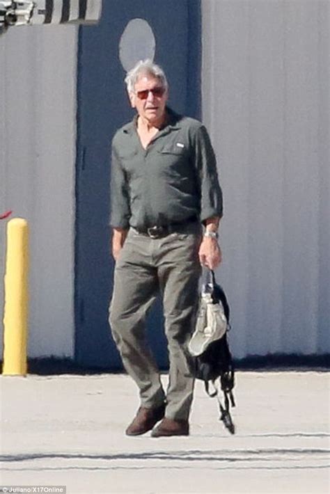 Harrison Ford Spotted In Helicopter Days After Close Call Daily Mail