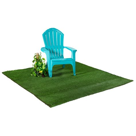 Great savings & free delivery / collection on many items. 80" Square Artificial Grass Mat: Green [PF1580 ...