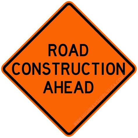 Traffic Sign Road Construction H 48 In Highway Supply Usa