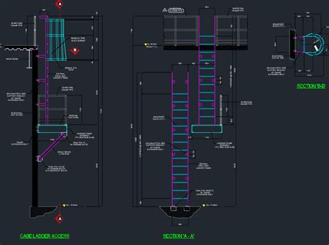 Cage Ladder Access Details Cad Files Dwg Files Plans And Details