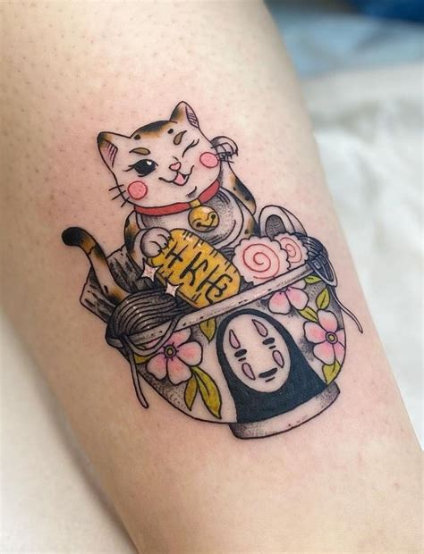 Japanese Lucky Cat Tattoo Meaning Onelinearttutorial