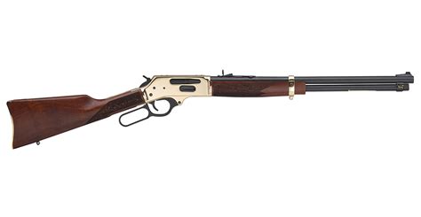 Henry 45 70 Side Gate Lever Action Rifle With Walnut Stock Black