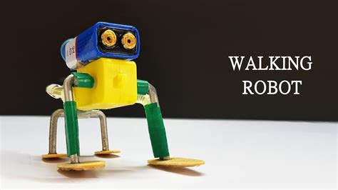 How To Make Cute Walking Robot Simple Diy Robot Youtube