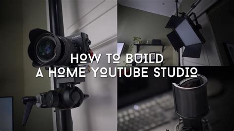 How To Build A Home Youtube Studio Small Space Tutorial Youtube