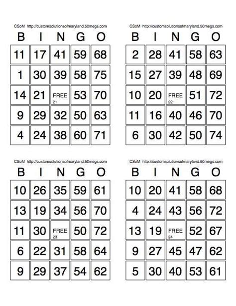 20 Cartelas De Bingo Para Imprimir De 1 A 90 Pdf Free Foto Ideas